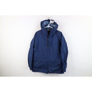 Vintage 70s Eddie Bauer Mens Small Distressed Waterproof Hooded Rain Jacket USA